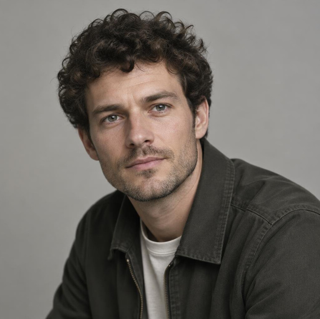 Portrait of a Danish man, illustrator