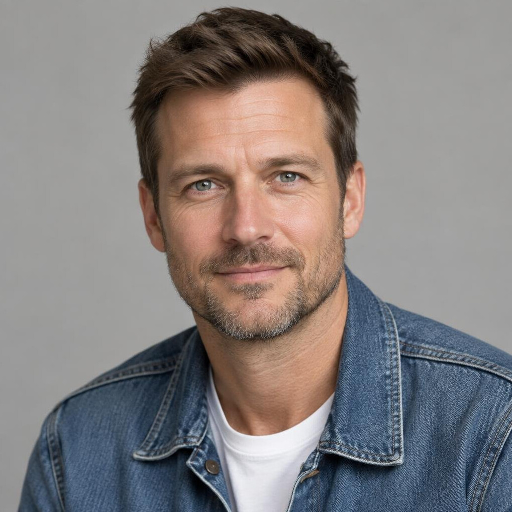 Portrait of a Danish man in his 40s, photographer
